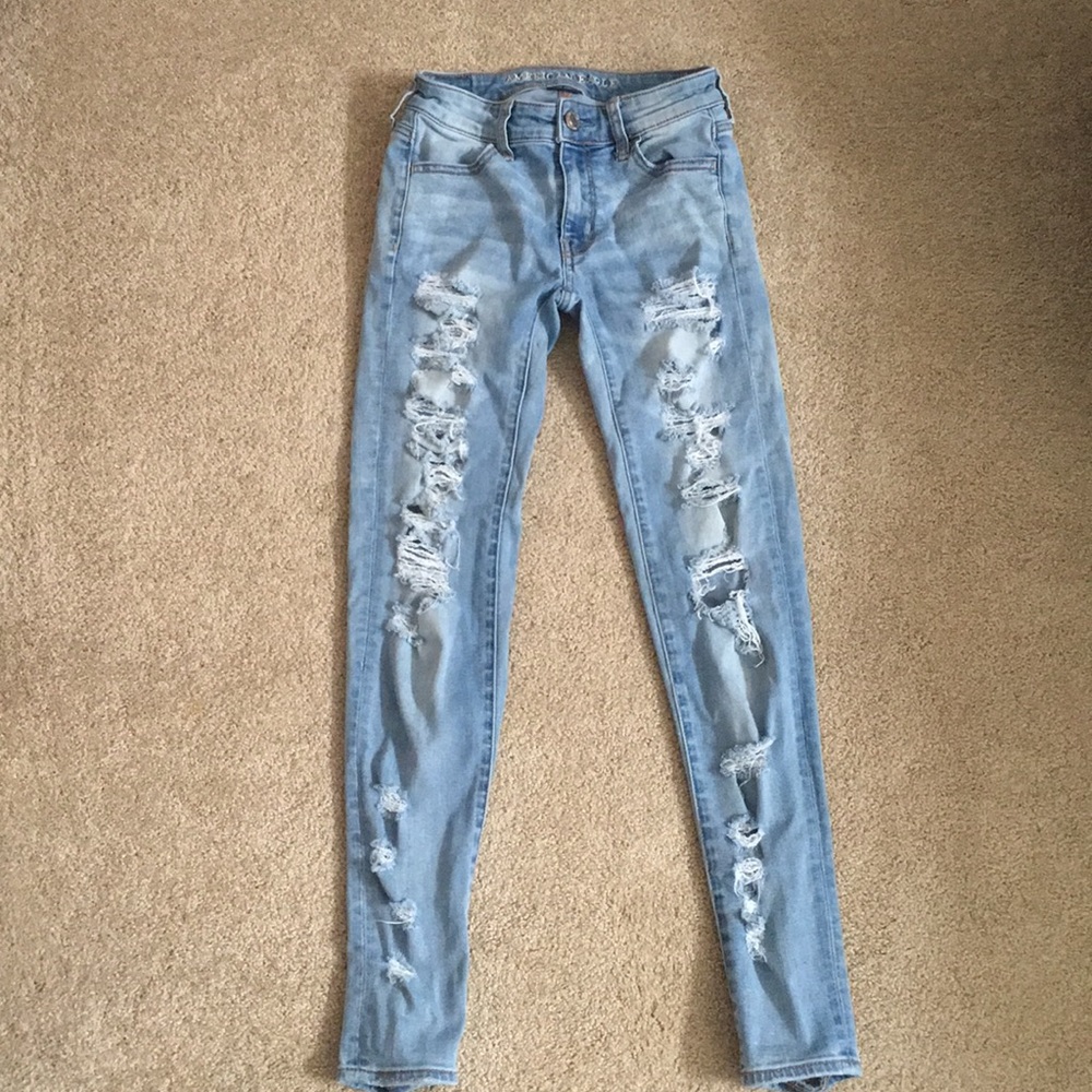 American eagle ripped jeans